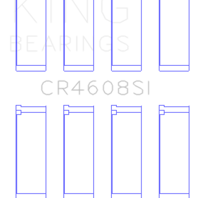 King Engine Bearings Toyota 2ZZ-GE (Size .025) Connecting Rod Bearing Set (Set of 4)