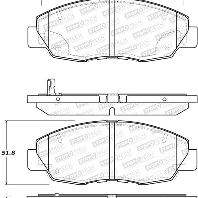 StopTech Street Brake Pads - Front