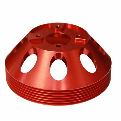 Torque Solution Lightweight Water Pump Pulley (Red): Hyundai Genesis Coupe 3.8 2010+