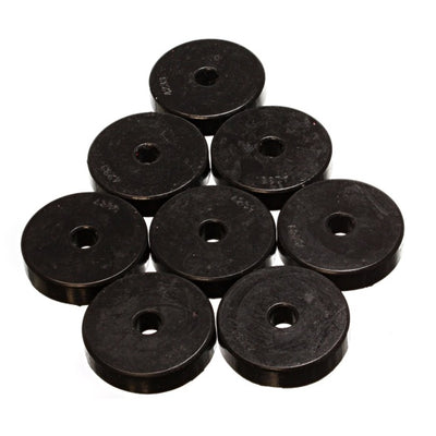 Energy Suspension Polyurethane Pad Set - 2 9/32in OD x 7/16in Hole ID x 1/2in Height - Round Black