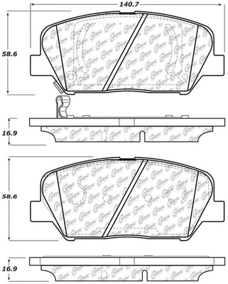 StopTech 11-15 Kia Optima Street Performance Front Brake Pads