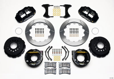 Wilwood Narrow Superlite 4R Rear P-Brk Kit 12.88in Chevy 12 Bolt w/ C-Clips
