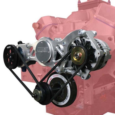 Moroso Chevrolet Big Block Alternator & Vacuum Pump Mount - Moroso Water Pump - 130mm Alternator