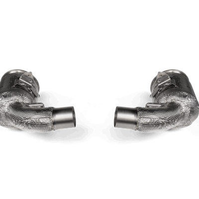 Akrapovic 20-21 Porsche 911 Turbo/Turbo S (992) Link Pipe Set w/Catalytic Converter (SS)