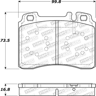 StopTech Street Brake Pads - Front