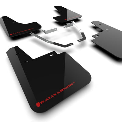 Rally Armor 24-25 Subaru Crosstrek (Wilderness Only) Black UR Mud Flap W/Red Logo - No Drilling Req