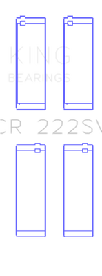 King Engine Bearings BMW N55B30A Rod Bearing Set - Size +0.75mm