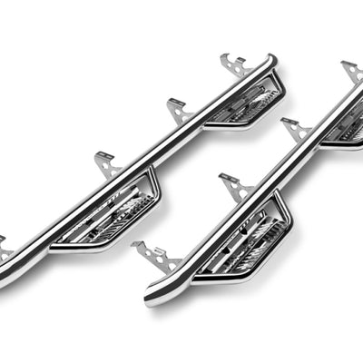 N-Fab Podium SS 16-17 Toyota Tacoma Double Cab - Polished Stainless - 3in