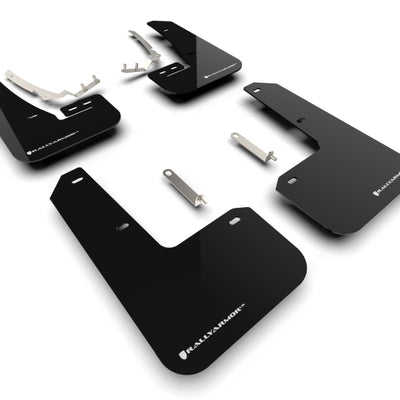 Rally Armor 22-25 VW MK8 Golf GTI/R Black UR Mud Flap w/White Logo