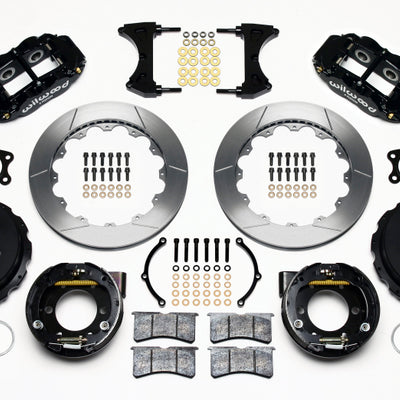 Wilwood Narrow Superlite 4R Rear P-Brk Kit 12.88in Small Ford 2.50in Offset