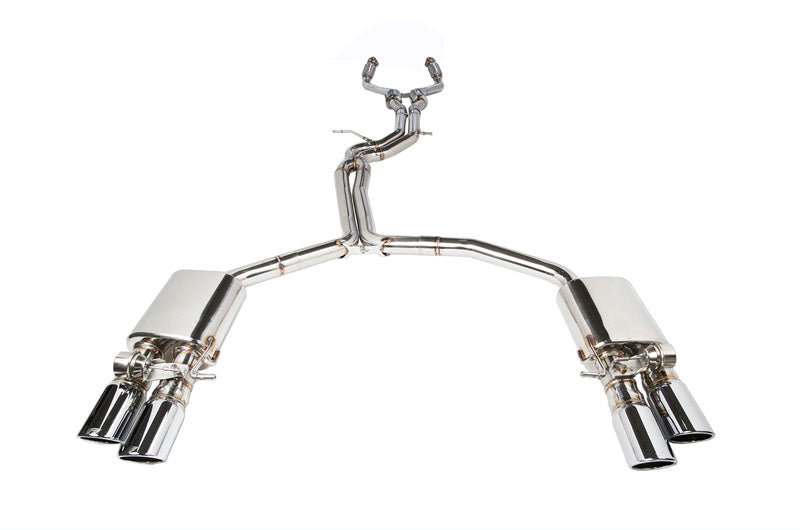 iPE Stainless Steel Valvetronic Exhaust System w/ OBD2 with Light Sensor and Polished Tips - Audi S4 B8 / B8.5 (09-16')