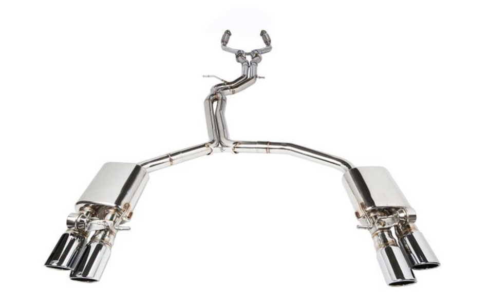 iPE Stainless Steel Valvetronic Exhaust System w/ OBD2 with Light Sensor and Polished Tips - Audi S6 (12-17')