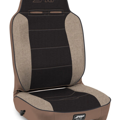 PRP Enduro High Back Reclining Suspension Seat (Driver Side) - Tan / Black