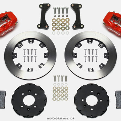 Wilwood Forged Dynalite Front Hat Kit 12.19in Red 90-99 Civic w/240 mm Disc