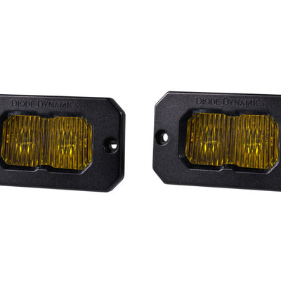 Diode Dynamics Stage Series 2 In LED Pod Sport - Yellow Fog Flush ABL (Pair)