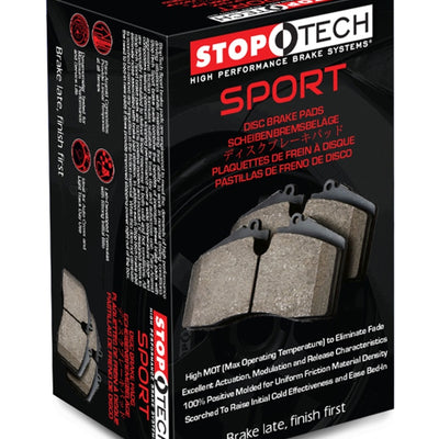 StopTech Sport Brake Pads w/Shims and Hardware - Rear