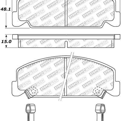 StopTech Street Select Brake Pads - Front