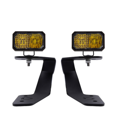 Diode Dynamics 18-21 Subaru Crosstrek Stage Series 2in LED Ditch Light Kit - Yellow Pro Combo