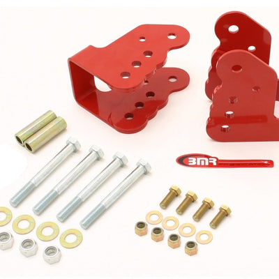 BMR 78-87 G-Body Bolt-On Control Arm Relocation Brackets - Red