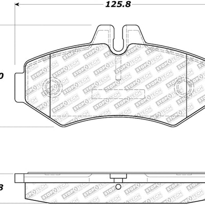 StopTech 02-11 Mercedes G500 Street Select Rear Brake Pads