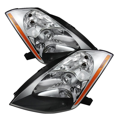 xTune Nissan 350Z 03-05 (Hid Model Only) Crystal Headlights Chrome HD-JH-N350Z-HID-C
