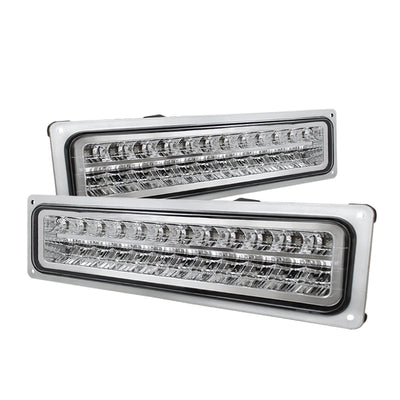 xTune Chevy C10 88-98 LED Bumper Lights Chrome CPL-CCK94-LED-C