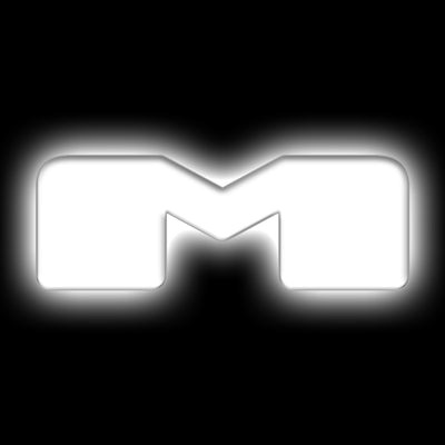 ORACLE Lighting Universal Illuminated LED Letter Badges - Matte Wht Surface Finish - M