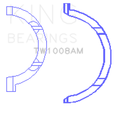 King Engine Bearings Nissan QR25DE DOHC 16 Valve Thrust Washer Set