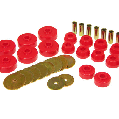 Prothane 84-88 Toyota 4Runner Body Mount Kit - Red