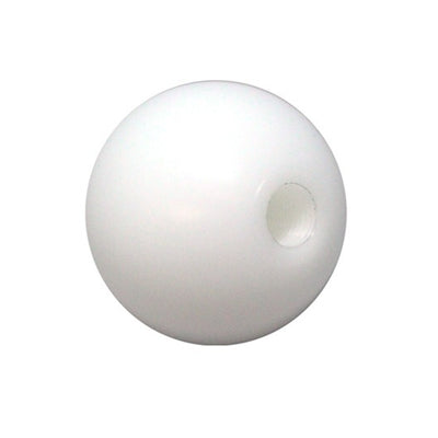 Torque Solution Delrin 50mm Round Shift Knob (White): Universal 12x1.25