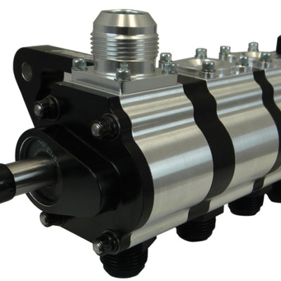 Moroso 4 Stage Dry Sump Oil Pump w/Fuel Pump Drive - Tri-Lobe - Left Side - 1.200 Pressure