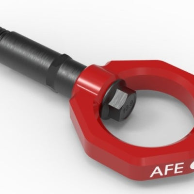 aFe Control Rear Tow Hook Red 20-21 Toyota GR Supra (A90)