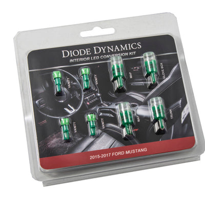 Diode Dynamics Mustang Interior Light Kit 15-17 Mustang Stage 1 - Green