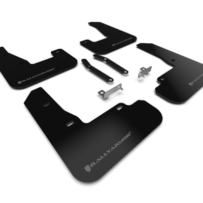 Rally Armor 19-21 Hyundai Elantra GT N Line/i30 Black UR Mud Flap w/Grey Logo