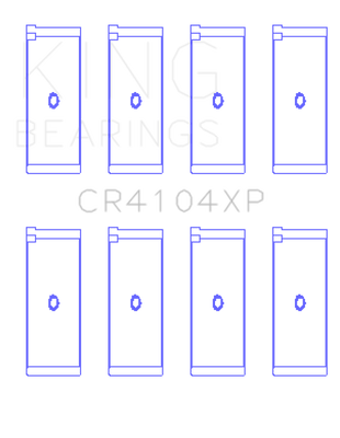 King Engine Bearings Audi/VW 83-03 1.6L/1.8L/2.0L Performance Rod Bearing Set - Size STDX