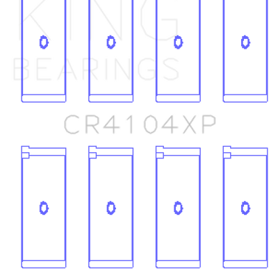 King Engine Bearings Audi/VW 83-03 1.6L/1.8L/2.0L (Size +.025) Performance Rod Bearing Set