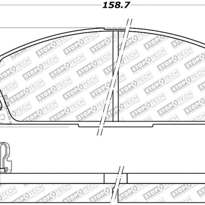 StopTech Street Select Brake Pads - Rear