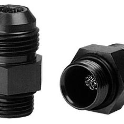 Moroso Dry Sump/External Oil Pump Fitting w/Screen -10An to -12An w/O-Ring - Aluminum - 2 Pack