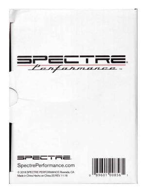Spectre Universal Intake Tube Kit 3in. - Aluminum - Black