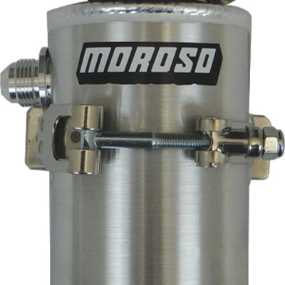 Moroso Breather Tank/Catch Can -8An Male Fitting - Aluminum