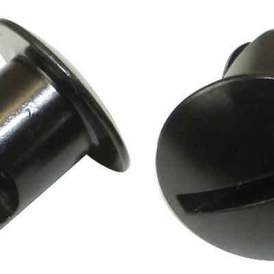 Moroso Quick Fastener - Oval Head - 7/16in x .450in - Steel - Black - 10 Pack