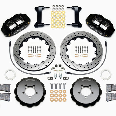 Wilwood Narrow Superlite 6R Front Hat Kit 13.06in Drilled 1999-2012 Subaru WRX w/Lines