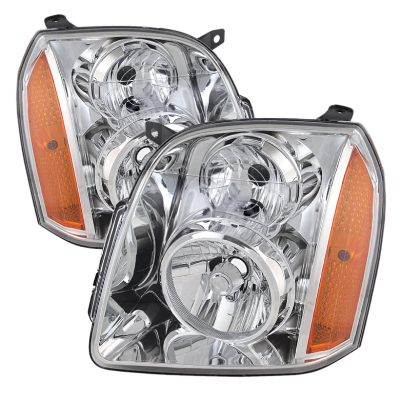 xTune GMC Yukon/Yukon Xl 07-14 Crystal Headlights Chrome HD-JH-GMCY07-AM-C