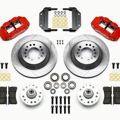 Wilwood Narrow Superlite 6R Front Hub & 1PC Rtr Kit 12.88in-Red Magnum Force Drop Spindle