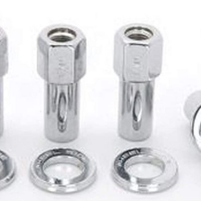 Weld Open End Lug Nuts w/ Centered Washers 1/2in. RH - 4pk.