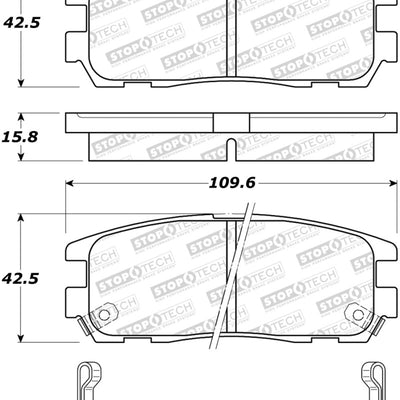 StopTech Street Brake Pads - Front