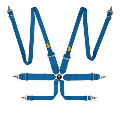 OMP First 3/2 Racing Harness Blue
