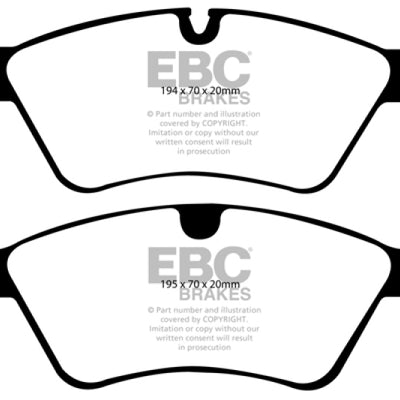 EBC 06 Mercedes-Benz E500 5.0 4-Matic Ultimax2 Front Brake Pads