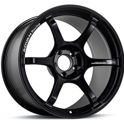 Advan RG-4 18x8 +44 5x114.3 Semi Gloss Black Wheel