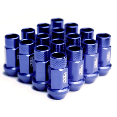BLOX Racing Street Series Forged Lug Nuts - Blue 12 x 1.25mm - Set of 16